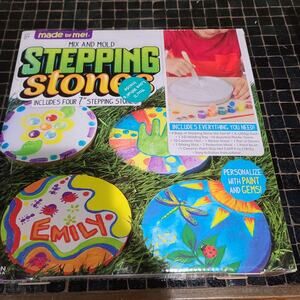 Your Own & Make 4 DIY Personalized Stepping Stones, Great Spring & Mix & Mold